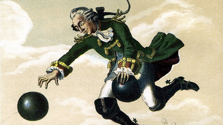 Illustration zu „Münchhausen“ von August von Wille (Ausschnitt)