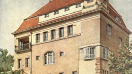 Villa auf der Hohen Warte (Detail). Aus: Oscar Grüner: Moderne Villen in Meisteraquarellen (um 1905)