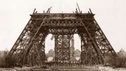 März 1888: Bauarbeiten am Eiffelturm