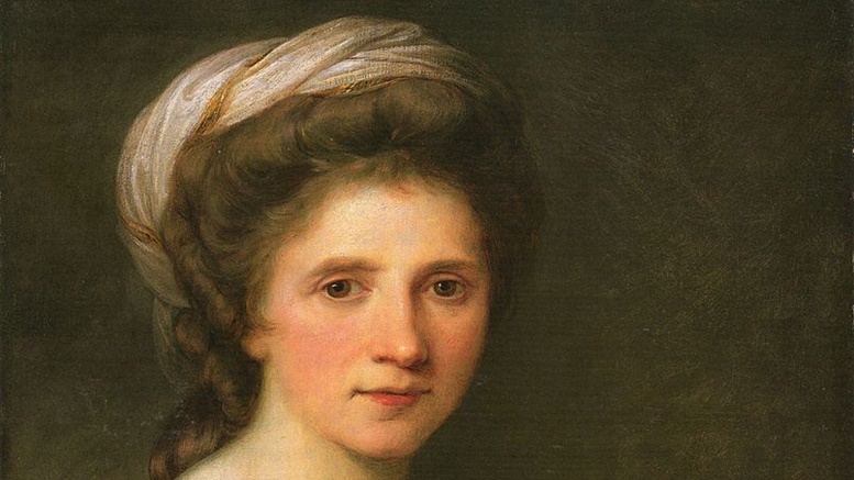 Angelika Kauffmann: Selbstporträt von 1784 (Ausschnitt), Neue Pinakothek, München