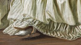 Ausschnitt aus: Louis-Michel van Loo (1707-1771) "Portrait des Marquis von Marigny und seiner Frau". Foto: Lois Lammerhuber/Edition Lammerhuber