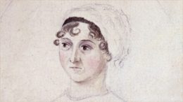 Jane Austen porträtiert von ihrer Schwester Cassandra Austen, ca. 1810 (National Portrait Gallery, London).