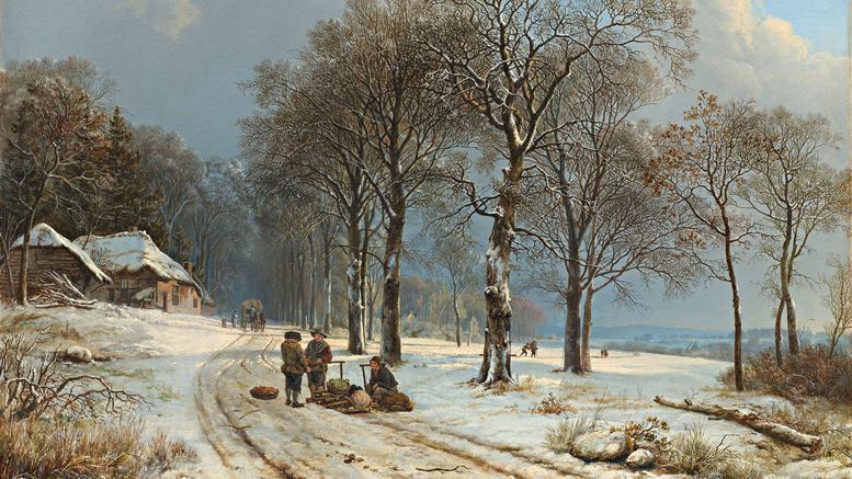 Barend Cornelis Koekkoek: Winterlandschaft, um 1838, Rijksmuseum Amsterdam