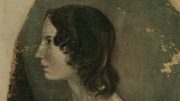 Emily Brontë, Lichtdruck (Detail) auf der Basis eines Gemäldes von Branwell Brontë, publiziert 1914 von The Medici Society Ltd, © National Portrait Gallery, London