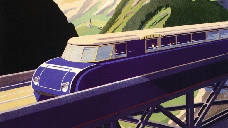Ausschnitt aus einem Plakat der Österreichischen Verkehrswerbung, 1935. Entwurf: Erich von Wunschheim