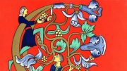 Speisekarte (Detail) eines von Bürgermeister Chanoine Kir gegebenen Soupers, Dijon 1957