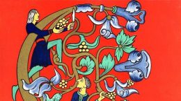 Speisekarte (Detail) eines von Bürgermeister Chanoine Kir gegebenen Soupers, Dijon 1957