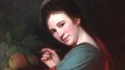 George Romney: Porträt von Mary Moser (Ausschnitt), um 1770. National Portrait Gallery, London (Foto: B. Denscher)