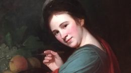 George Romney: Porträt von Mary Moser (Ausschnitt), um 1770. National Portrait Gallery, London (Foto: B. Denscher)