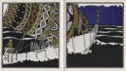 Carl Otto Czeschka, Illustration zu „Die Nibelungen“ erzählt von Franz Keim, erschienen im Verlag Gerlach und Wiedling, 1909