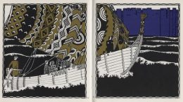 Carl Otto Czeschka, Illustration zu „Die Nibelungen“ erzählt von Franz Keim, erschienen im Verlag Gerlach und Wiedling, 1909