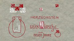 Neujahrskarte aus dem Jahr 1912. Alle im Beitrag abgebildeten Karten stammen aus der Sammlung L. Denscher.
