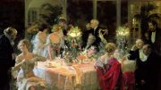 Jules-Alexandre Grün: Fin du souper (1913)