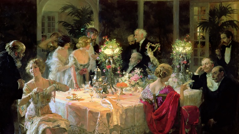 Jules-Alexandre Grün: Fin du souper (1913)