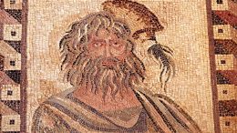 Mosaik (Detail) in der „Villa des Theseus“ in Paphos. Alle Fotos: K. Holzer
