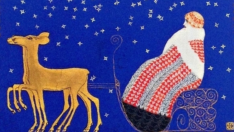 Carl Otto Czeschka, Weihnachtskarte, 1905 (Ausschnitt)