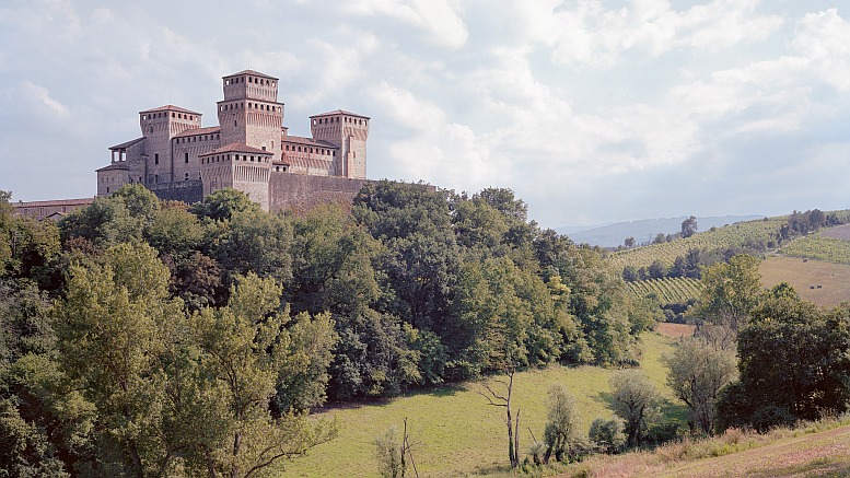 Castello di Torrechiara, Parma, Italien, 15.-16. Jhdt. Foto aus dem Band „Frédéric Chaubin: Stone Age“