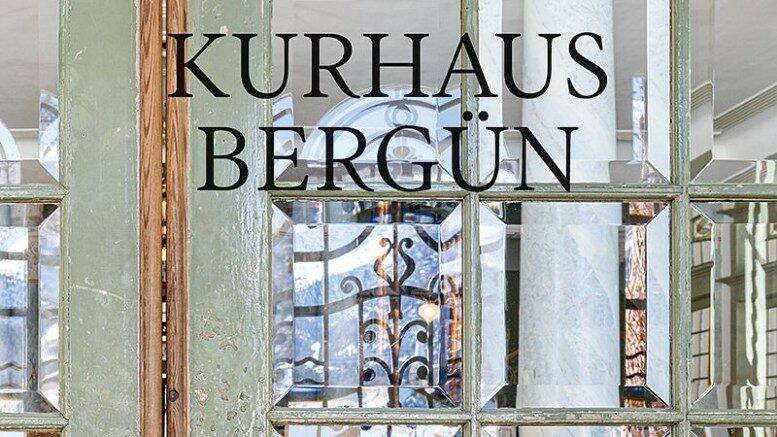 Ausschnitt aus dem Cover des Buches „Kurhaus Bergün. Der Traum vom Grand Hotel“. Alle Abbildungen in diesem Beitrag wurden vom Verlag „Hier und Jetzt“ zur Verfügung gestellt.