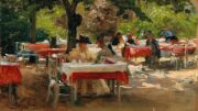 Olga Wisinger-Florian: Frühstück in Karlsbad, 1895. Wikimedia Commons