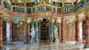 Klosterbibliothek Wiblingen. Alle Fotos in diesem Beitrag © B. Denscher